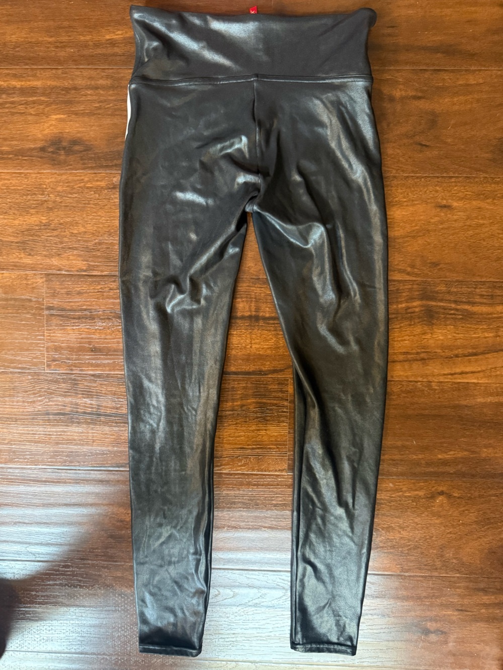 SPANX Faux Leather Legging Side Stripe size medium - Picture 3 of 5